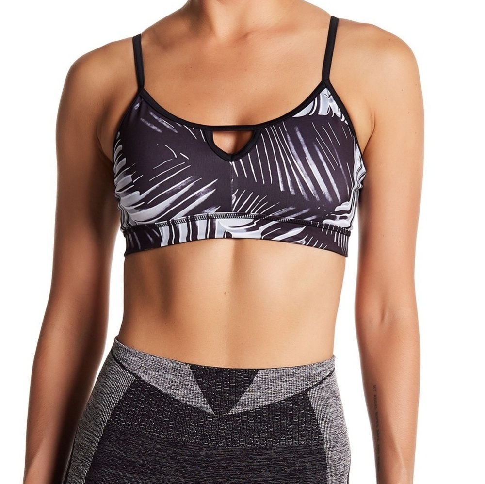 NWT Z by Zella Black White & Grey Sports Bra